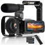 Caméra Vidéo 2.7K Caméscope UHD 36MP Caméra de Vlog pour Youtube IR Night Vision 3.0" LCD à écran Tactile 16X Zoom Camera Record