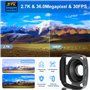 Caméra Vidéo 2.7K Caméscope UHD 36MP Caméra de Vlog pour Youtube IR Night Vision 3.0" LCD à écran Tactile 16X Zoom Camera Record