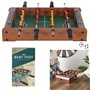 MISTER GADGET MG2018 Jeu de Table Baby-Foot avec 2 Panneaux de Score et 2 balles Bois métal et Plastique, Aléatoire : Multicolor