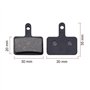 Best Tek Lot de 2 paires de plaquettes de frein à disque pour Shimano M315 M355 M515 M525 C501 C601 M375 M395 M415 M416 M446 M46