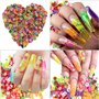 Reppkyh Main d'apprentissage pour nail art, maquillage, manucure, entraînement professionnel, avec 100 faux ongles