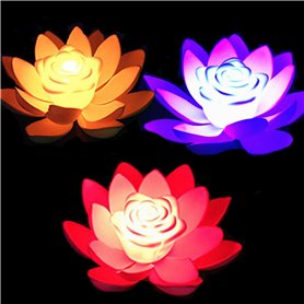 FGX Lot De 3 Lanterne De Lotus Flottante à Led