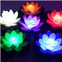FGX Lot De 3 Lanterne De Lotus Flottante à Led, NéNuphars, Led En Forme De Fleur De Lotus Artificielle Flottante, LumièRe De Lot