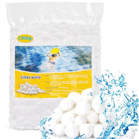 Amzeeniu 1300g Balles Filtrantes