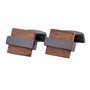 Anfly Hommes Boutons De Manchette Fabriqués À La Main Carré en Bois Boutons De Manchette Liens Saint Valentin Anniversaire Anniv