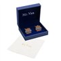 Anfly Hommes Boutons De Manchette Fabriqués À La Main Carré en Bois Boutons De Manchette Liens Saint Valentin Anniversaire Anniv