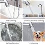 Pulvérisateur de toilette pour bidet - avec crochet de réservoir d'eau et tuyau de douche flexible télescopique en ABS de 59" po