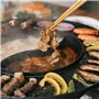 Food Party Hot Pot Electrique Appareil Fondue Chinoise et Barbecue Coréen électrique de Table 220V 2200W 2 in 1 Hotpot Wok BBQ G
