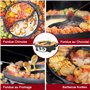 Food Party Hot Pot Electrique Appareil Fondue Chinoise et Barbecue Coréen électrique de Table 220V 2200W 2 in 1 Hotpot Wok BBQ G