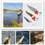 HONGXIN-SHOP Kit de Leurre 24 Pcs Leurres de Pêche Kit Souple Dure Appât Emerillons Crochets et Boîte de Rangement pour la Pêche
