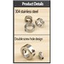 DXIA 8 Pièces Butée de Profondeur de Foret 3-10mm Avec Clé Hexagonale, Anneau Positionneur Durable Pour Tous les Forets, Collier