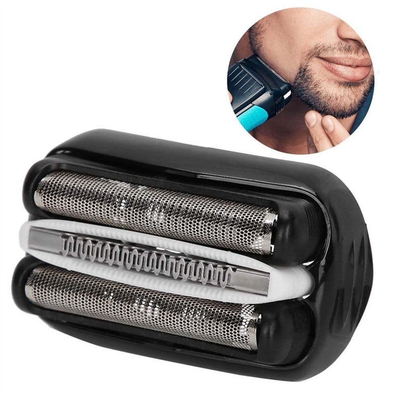 Image secondaire de Gegong Accessoire de tête en aluminium pour lame rechange rasoir électrique hommes 32B adapté Braun 3 Series 300S/301S/310S/320S