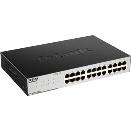 D-Link Systems Commutateur Gigabit 24 ports non géré - Réseau Ethernet Gigabit 24 x Gigabit - Paire torsadée - Prise en charge d