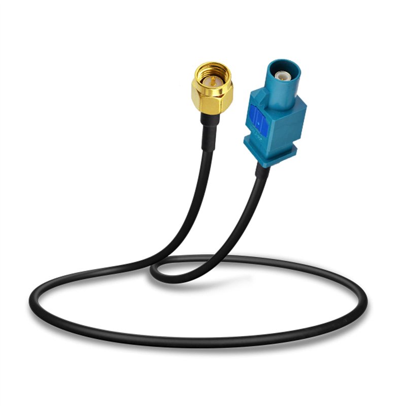 Bingfu Câble Fakra Z Mâle vers SMA Mâle Adaptateur Antenne Véhicule 30cm pour Autoradio Stéréo Android Unité Centrale Navigation