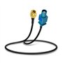 Bingfu Câble Fakra Z Mâle vers SMA Mâle Adaptateur Antenne Véhicule 30cm pour Autoradio Stéréo Android Unité Centrale Navigation
