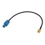 Bingfu Câble Fakra Z Mâle vers SMA Mâle Adaptateur Antenne Véhicule 30cm pour Autoradio Stéréo Android Unité Centrale Navigation