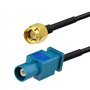 Bingfu Câble Fakra Z Mâle vers SMA Mâle Adaptateur Antenne Véhicule 30cm pour Autoradio Stéréo Android Unité Centrale Navigation