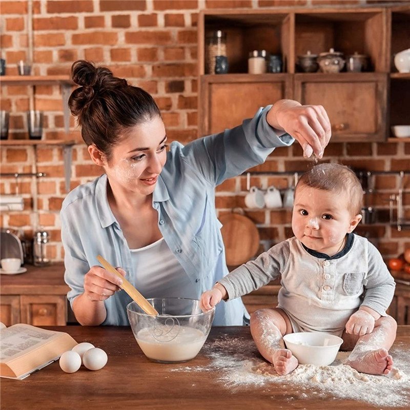 Image secondaire de Mélangeur De Pâte à Pain,Fouet Danois pour, Mélangeur De Pâte Danois, Fouet Danois Avec Grattoir à Farine, pour Pâte à Pain