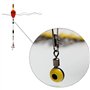 100 Pièces Émerillon de Pêche, Agrafes de Pêche, Haricot Espace de Pêche, Accessoires de Perles de Pêche en Mer, Petit Kit d'Acc