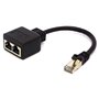 HTGuoji Câble adaptateur RJ45 mâle vers double femelle - Prend en charge Ethernet Cat 5/Cat 6 LAN pour changer de réseau entre d
