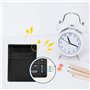 Minuterie de cuisine de bureau numérique Runleader, 4 minuteries de compte à rebours et chronomètres avec horloge 12/24 heures R