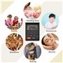 Minuterie de cuisine de bureau numérique Runleader, 4 minuteries de compte à rebours et chronomètres avec horloge 12/24 heures R