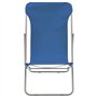 Tidyard Jeu de 2 Chaises de Plage Pliable (Inclinaison dans 3 Positions) en Acier et Tissu Oxford Bleu - Divers Couleurs aux Cho