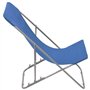 Tidyard Jeu de 2 Chaises de Plage Pliable (Inclinaison dans 3 Positions) en Acier et Tissu Oxford Bleu - Divers Couleurs aux Cho