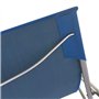 Tidyard Jeu de 2 Chaises de Plage Pliable (Inclinaison dans 3 Positions) en Acier et Tissu Oxford Bleu - Divers Couleurs aux Cho
