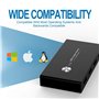 Rybozen Switch USB 3.0 Commutateur KVM 4 Ports pour 2 PC,Haute Vitesse 5 Gbps,USB KVM 2-Entrées 4-Sorties pour Clavier Souris Cl