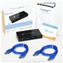 Rybozen Switch USB 3.0 Commutateur KVM 4 Ports pour 2 PC,Haute Vitesse 5 Gbps,USB KVM 2-Entrées 4-Sorties pour Clavier Souris Cl