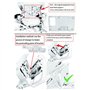 Carrfan Accessoires de Support de Navigation pour Téléphone Portable avec Chargeur USB pour BMW R1200GS LC et Adventure S1000XR 