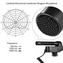 Boya BY-VM600 Microphone cardioïde directionnel à condensateur 3,5 mm pour Appareil Photo Canon Nikon Sony Pentax DLSR (Pare-Bri