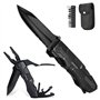 HONZIN Multi Usage Couteau Multi-Outils en Acier Inoxydable Outils Pince Couteau de Poche en Plein Air pour le Camping