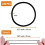 Liens de Cheveux 100 Pièces, 2mm Cheveux Élastiques Cravates, Mini Chouchous Bandes pour les Cheveux des Enfants Bébés Petites F