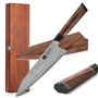 XINZUO 21.5cm Couteau de Chef en Acier Damas
