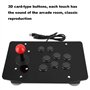 Bewinner Contrôleur d' PC, Manette de Jeu à 8 Boutons avec Manette de 50 mm de Type Trou Fixe Fixe, Boutons de Type Carte 3D Rep