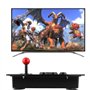 Bewinner Contrôleur d' PC, Manette de Jeu à 8 Boutons avec Manette de 50 mm de Type Trou Fixe Fixe, Boutons de Type Carte 3D Rep