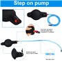 Douches solaires Camping Propulsé Solaire 12L TPU Portable Sac avec Tuyau Amovible Long et Pression Pompe Buse de Affichage de l