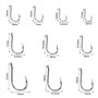 Lot de 500 Hameçons en Acier Carbone 10 tailles assorties (3#-12#) avec ardillons hameçons mer avec bo