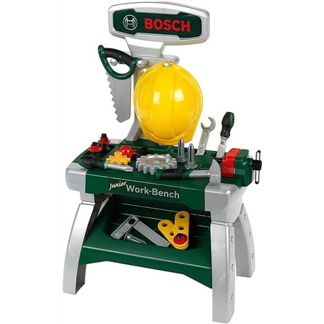 Theo Klein 8612 Bosch Etabli Junior 2 en 1 | Comprend également Un Casque