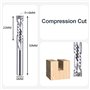 SpeTool Up&Down Fraise Defonceuse 6mm Diamètre de la tige Compression Fraise a Rainurer Fraise CNC Fraises en Spirale 22mm Longu