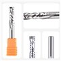 SpeTool Up&Down Fraise Defonceuse 6mm Diamètre de la tige Compression Fraise a Rainurer Fraise CNC Fraises en Spirale 22mm Longu