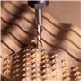 SpeTool Fraise Defonceuse 8mm Downcut Diamètre de la tige Fraise à Rainurer Longueur de coupe 32mm Fraise Spirale Fraise CNC HRC