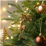 Valery Madelyn 100pcs Boules de Noël Cuivre et Doré pour Décoration, Déco de Sapin de Noël à Suspendre, avec Etoile de Cime d'ar