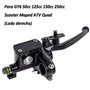 7/8" 22mm Levier de Maître-Cylindre de Frein Hydraulique Droit Avant Universel Pompe pour 50cc 125cc 150cc 250cc GY6 Scooter Qua
