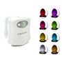 Temps de solde lumière LED pour WC 8 couleurs éclairage RGB salle de bain avec capteur crépusculaire