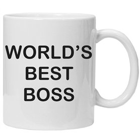World's Best Boss Coffee Tasse Originale/Cadeau Anniversaire/Fête des Pâques/Céramique 350 ML/Idée Cadeau Original