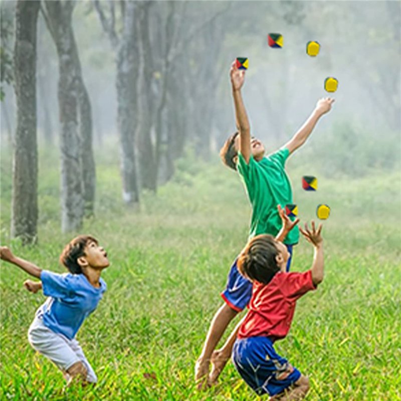 Image secondaire de Coriver 15Pcs Ensemble de Balles de Jonglage, Jeux de Balle pour Enfants Jeux de Balle de Cirque Clown Boules de Jongle Colorées
