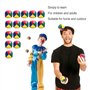 Coriver 15Pcs Ensemble de Balles de Jonglage, Jeux de Balle pour Enfants Jeux de Balle de Cirque Clown Boules de Jongle Colorées